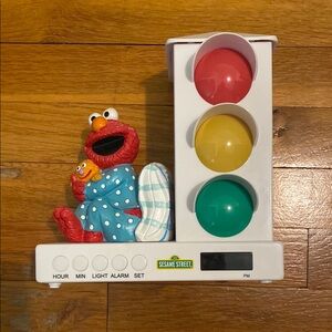 Sesame Street Elmo Red, Yellow, Green Alarm Clock
